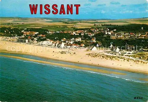 AK / Ansichtskarte Wissant Pas de Calais Fliegeraufnahme Strand Kat. Wissant