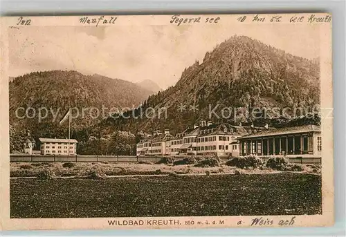 AK / Ansichtskarte Wildbad Kreuth Kurhaus Sanatorium Kat. Kreuth