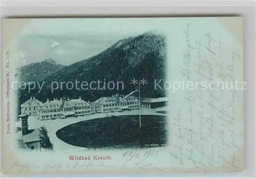 AK / Ansichtskarte Wildbad Kreuth Kurhaus und Kurhotel Kat. Kreuth