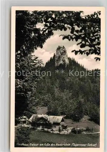 AK / Ansichtskarte Tegernsee Gasthaus Galaun mit Riederstein Kat. Tegernsee