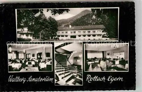 AK / Ansichtskarte Rottach Egern Wallberg Sanatorium Speisesaal Treppenaufgang Kat. Rottach Egern