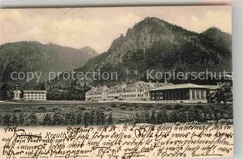 AK / Ansichtskarte Wildbad Kreuth Kurhaus und Kurhotel Kat. Kreuth