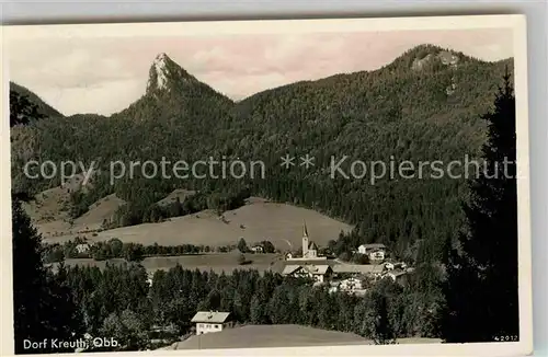 AK / Ansichtskarte Dorf Kreuth mit Leonhardstein Kat. Kreuth