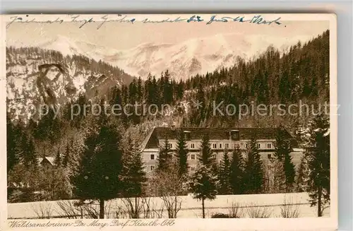 AK / Ansichtskarte Dorf Kreuth Waldsanatorium Dr May Kat. Kreuth