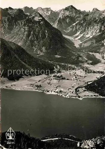 AK / Ansichtskarte Pertisau Achensee Fliegeraufnahme Falzthurntal und Karwendel Kat. Eben am Achensee