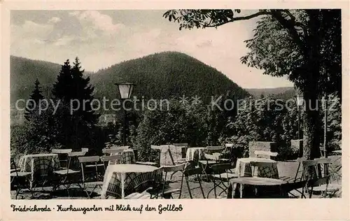 AK / Ansichtskarte Friedrichroda Kurhausgarten Gottlob  Kat. Friedrichroda