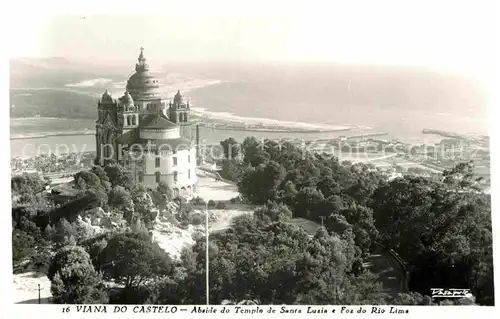 AK / Ansichtskarte Viana do Castelo Abaide do Templo de Santa Luzia Foz do Rio Lima Kat. Viana do Castelo