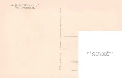 AK / Ansichtskarte Darmstadt Heiliger Kreuzberg  Kat. Darmstadt