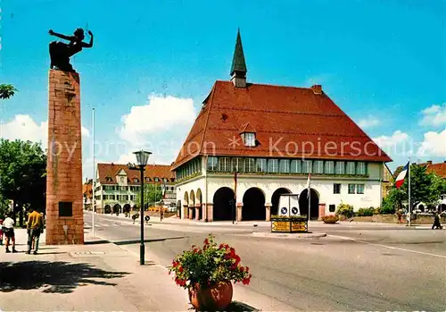 AK / Ansichtskarte Freudenstadt Stadthaus Marktplatz Wiederaufbau Denkmal Kat. Freudenstadt