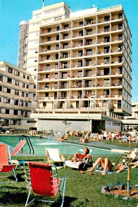 Ak Ansichtskarte Puerto De La Luz Canarias Hotel Las Vegas Schwimmbad Kat Puerto De La Cruz Teneriffa