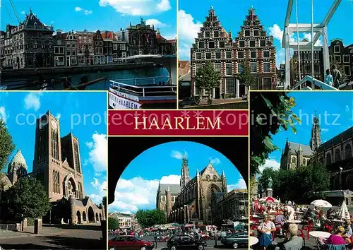 AK / Ansichtskarte Haarlem Kirche Marktplatz Panorama  Kat. Haarlem