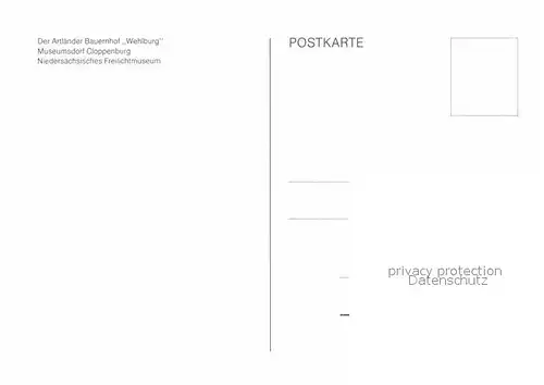 AK / Ansichtskarte Cloppenburg Artlaender Bauernhof Wehlburg  Kat. Cloppenburg