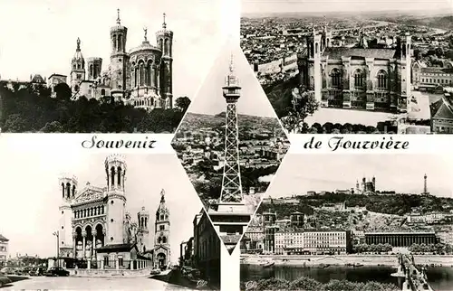 AK / Ansichtskarte Lyon France Notre Dame de Fourviere Tour de la Television Kat. Lyon