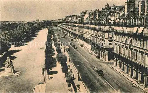 AK / Ansichtskarte Paris rue de Rivoli et jardin des Tuileries Kat. Paris