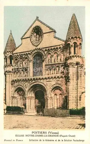 AK / Ansichtskarte Poitiers Vienne Eglise Notre Dame la Grande Kat. Poitiers