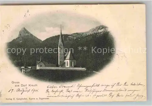 AK / Ansichtskarte Dorf Kreuth Kirche Kat. Kreuth