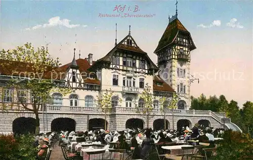 AK / Ansichtskarte Hof Saale Restaurant Theresienstein Kat. Hof