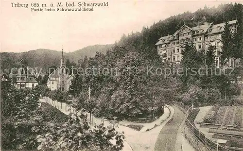 AK / Ansichtskarte Triberg Schwarzwald Partie beim Schwarzwaldhotel Kat. Triberg im Schwarzwald