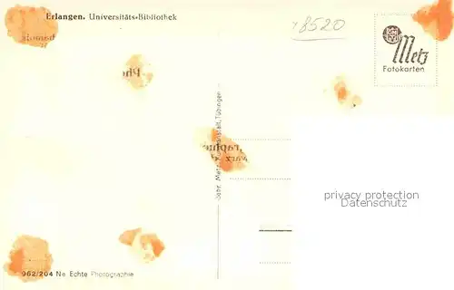 AK / Ansichtskarte Erlangen Universitaets Bibliothek  Kat. Erlangen