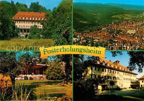 AK / Ansichtskarte Freudenstadt Posterholungsheim Erholungsstaette der DBP Kurort im Schwarzwald Fliegeraufnahme Kat. Freudenstadt