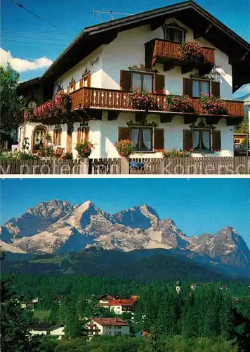AK / Ansichtskarte Kruen Pension Gaestehaus Haus Alpenecho Alpenpanorama Kat. Kruen