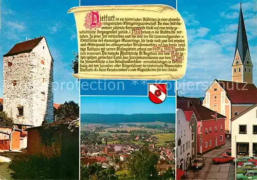 AK / Ansichtskarte Dietfurt Altmuehl Teilansichten historische Stadt Pfarrkirche St Aegidius Kat. Dietfurt a.d.Altmuehl