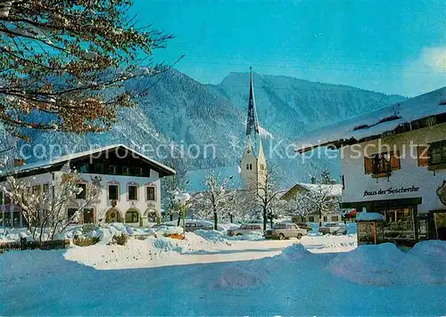 AK / Ansichtskarte Bayrischzell Haus des Gastes Kirche Hoehenluftkurort Wintersportplatz Alpen Kat. Bayrischzell