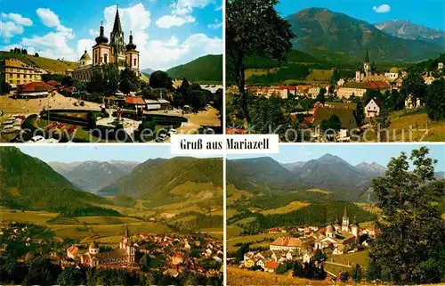 AK / Ansichtskarte Mariazell Steiermark Gnadenkirche Gemeindealpe oetscher Hochschwab Zellerhuete  Kat. Mariazell