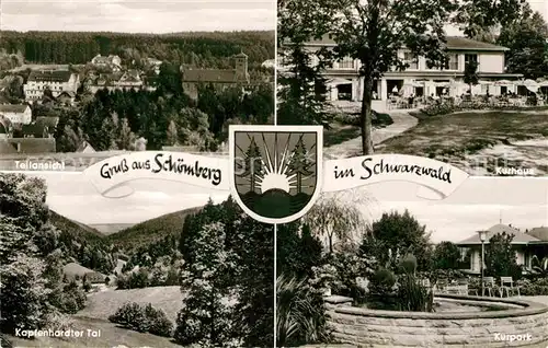 AK / Ansichtskarte Schoemberg Schwarzwald Kurhaus Kurpark Kapfenhardter Tal Kat. Schoemberg