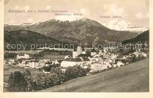 AK / Ansichtskarte Mariazell Steiermark mit Gemeindealpe und Oetscher Kat. Mariazell