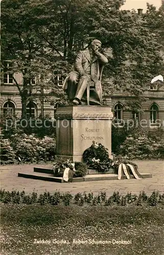 AK / Ansichtskarte Zwickau Sachsen Robert Schumann Denkmal Kat. Zwickau