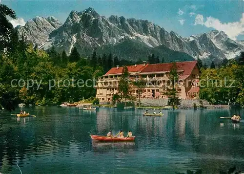 AK / Ansichtskarte Grainau Hotel Badersee Zugspitz Gruppe  Kat. Grainau