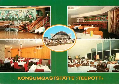 AK / Ansichtskarte Rostock Warnemuende Konsumgaststaette Teepott  Kat. Rostock