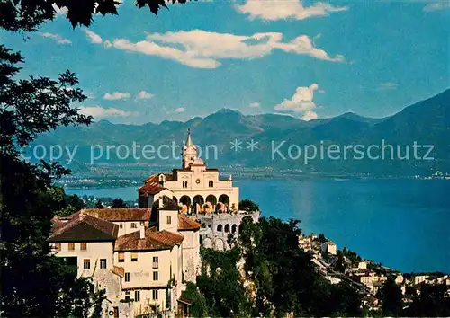 AK / Ansichtskarte Locarno Lago Maggiore Madonna del Sasso Alpen