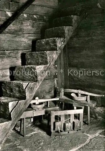 AK / Ansichtskarte Bosco Gurin Walserhaus Inneres Treppe Kat. Bosco Gurin