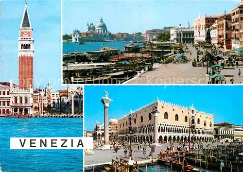 AK / Ansichtskarte Venezia Venedig Turm Basilika San Giorgio Maggiore Dogenpalast Hafen Promenade Kat. 