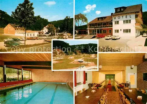 AK / Ansichtskarte Muehlbach Oberpfalz Hotel Pension Zum Wolfsberg Hallenbad Kegelbahn Minigolf Kat. Dietfurt a.d.Altmuehl