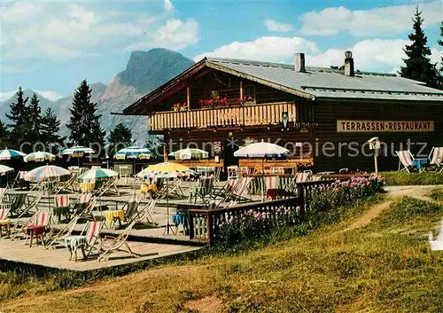 AK / Ansichtskarte Seefeld Tirol Terrassen Restaurant am Gschwandtkopf Kat. Seefeld in Tirol