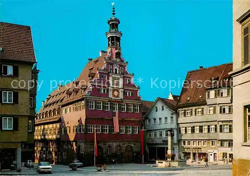 AK / Ansichtskarte Esslingen Neckar Rathausplatz mit altem Rathaus Kat. Esslingen am Neckar