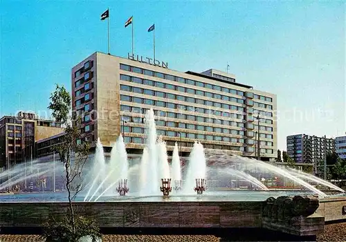 AK / Ansichtskarte Rotterdam Hilton Hotel Wasserspiele Kat. Rotterdam