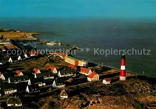 AK / Ansichtskarte Hoernum Sylt Nordseebad Hafen Leuchtturm Abendstimmung Fliegeraufnahme Kat. Hoernum (Sylt)