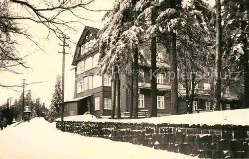 AK / Ansichtskarte Oberhof Thueringen Ortspartie im Winter Kat. Oberhof Thueringen