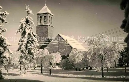 AK / Ansichtskarte Oberhof Thueringen Kirche im Winter Kat. Oberhof Thueringen