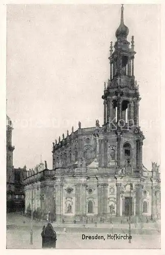 AK / Ansichtskarte Dresden Hofkirche Kat. Dresden Elbe