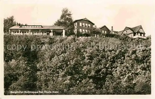 AK / Ansichtskarte Thale Harz Berghotel Rosstrappe  Kat. Thale