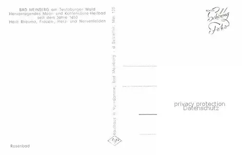 AK / Ansichtskarte Bad Meinberg am Teutoburger Wald  Kat. Horn Bad Meinberg