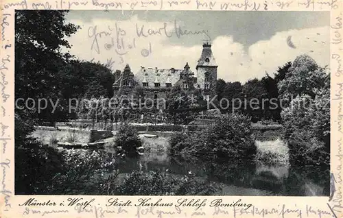 AK / Ansichtskarte Muenster Westfalen Kurhaus Schloss Boniburg Kat. Muenster