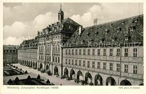 AK / Ansichtskarte Wuerzburg Juliusspital Nordfluegel Kat. Wuerzburg