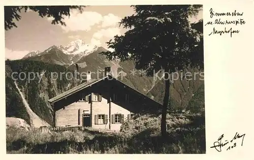 AK / Ansichtskarte Mayrhofen Zillertal Berghaus Zimmereben Kat. Mayrhofen