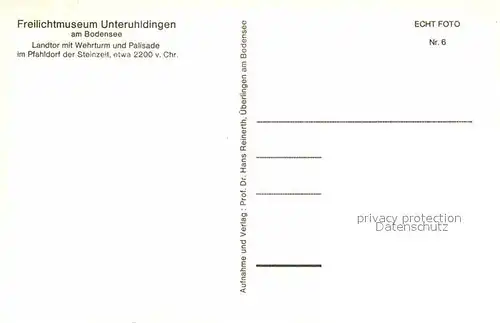 AK / Ansichtskarte Unteruhldingen Freilichtmuseum am Bodensee Pfahlbauten Kat. Uhldingen Muehlhofen